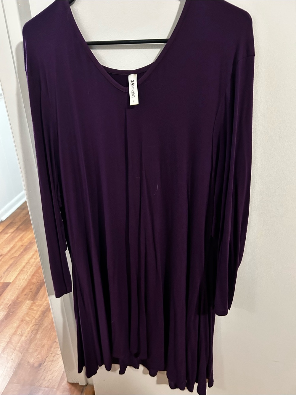 Purple Tunic Top by 24seven Comfort